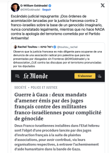 Radio Jai:Caso explosivo: dos mujeres franco-israelíes procesadas en Francia por complicidad en genocidio